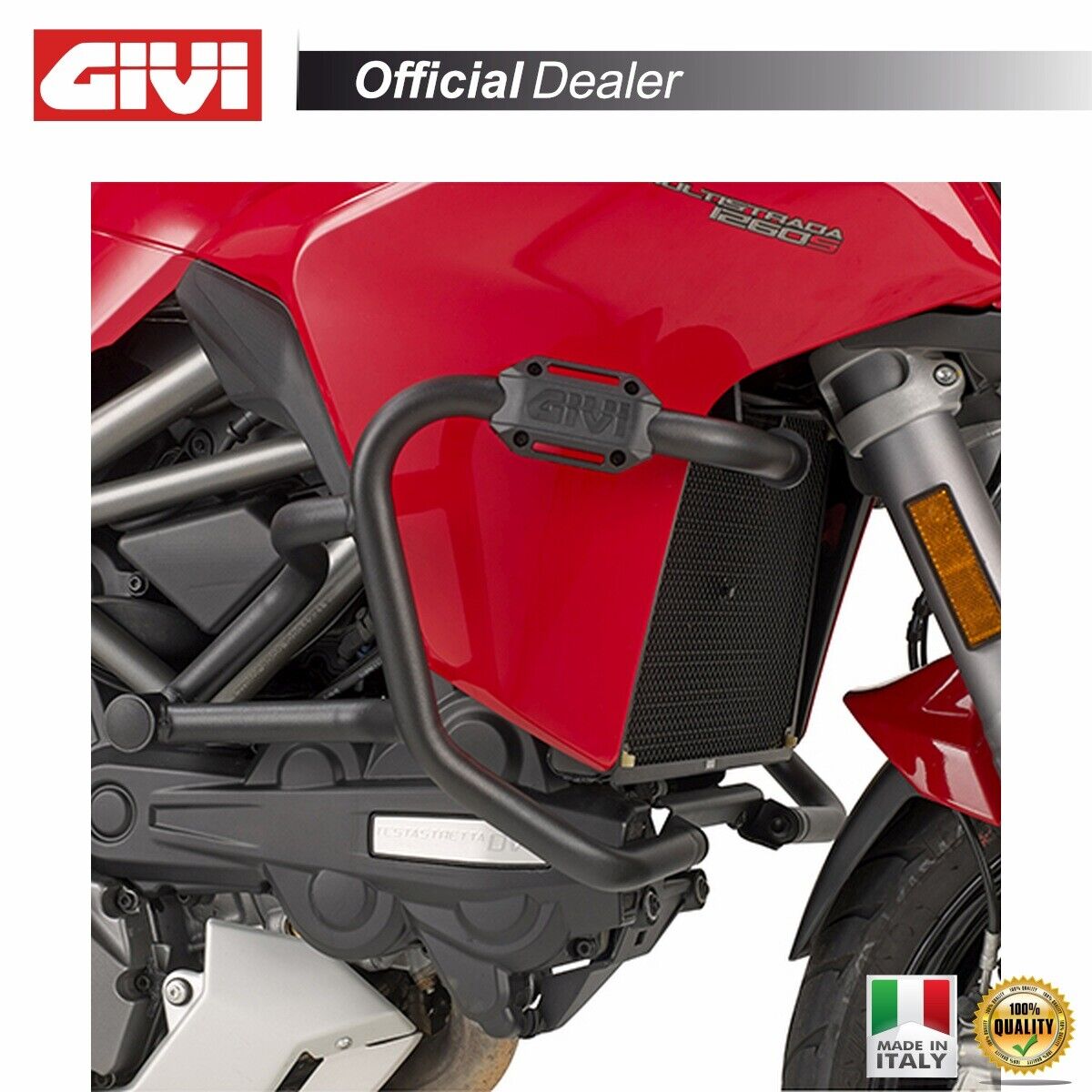 GIVI TN7406B PARAMOTORE NERO TUBOLARE DUCATI 937 MULTISTRADA 950 2017-2018