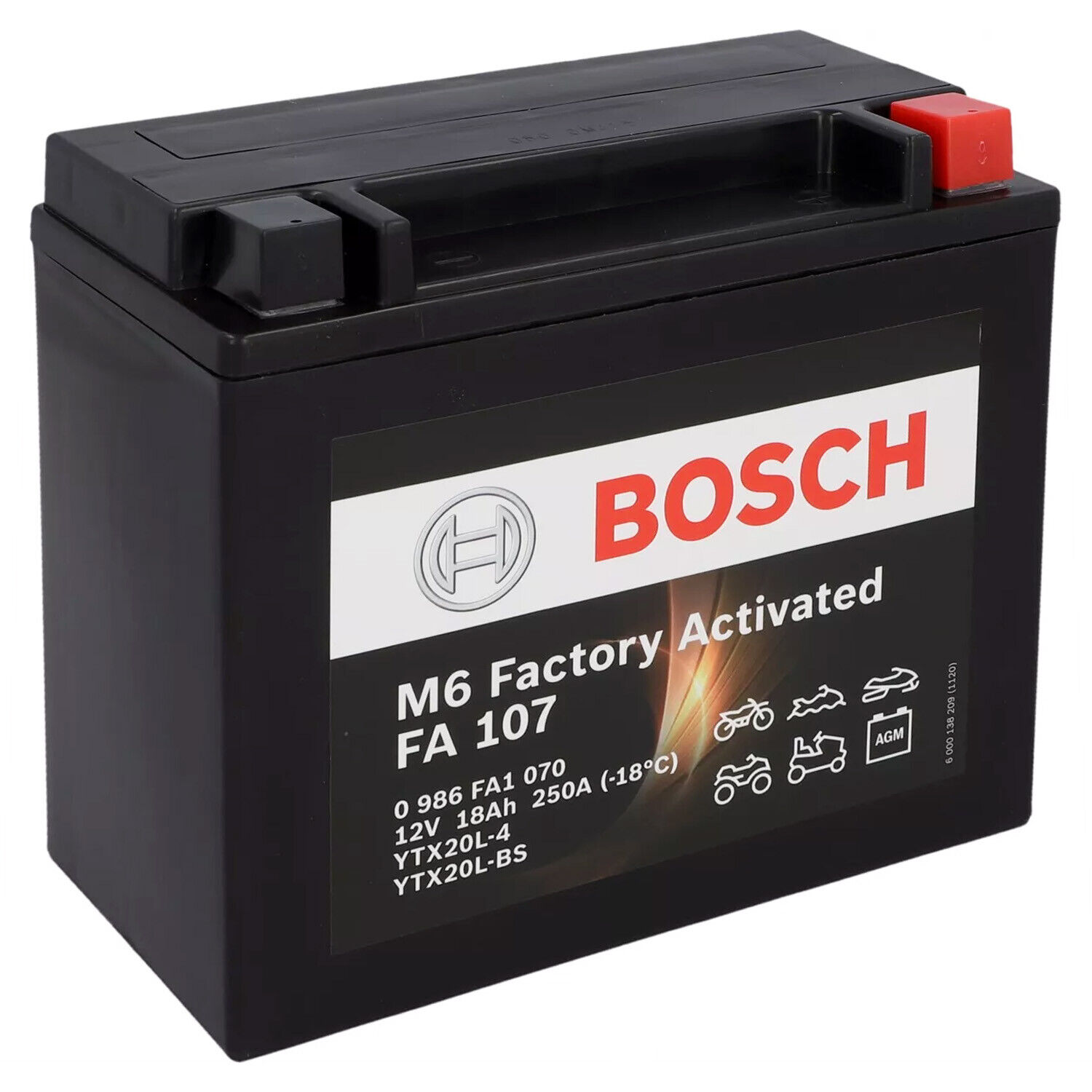 BATTERIA BOSCH YTX20L-BS MOTO GUZZI California EV - EV Touring 1100 2003-2005