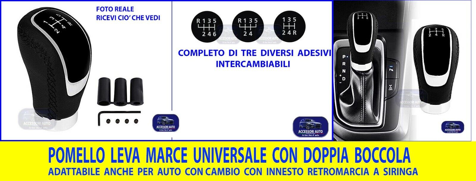 Pomello  Leva Marce Cambio per FIAT Punto 188 dal 2000> Retromarcia a siringa