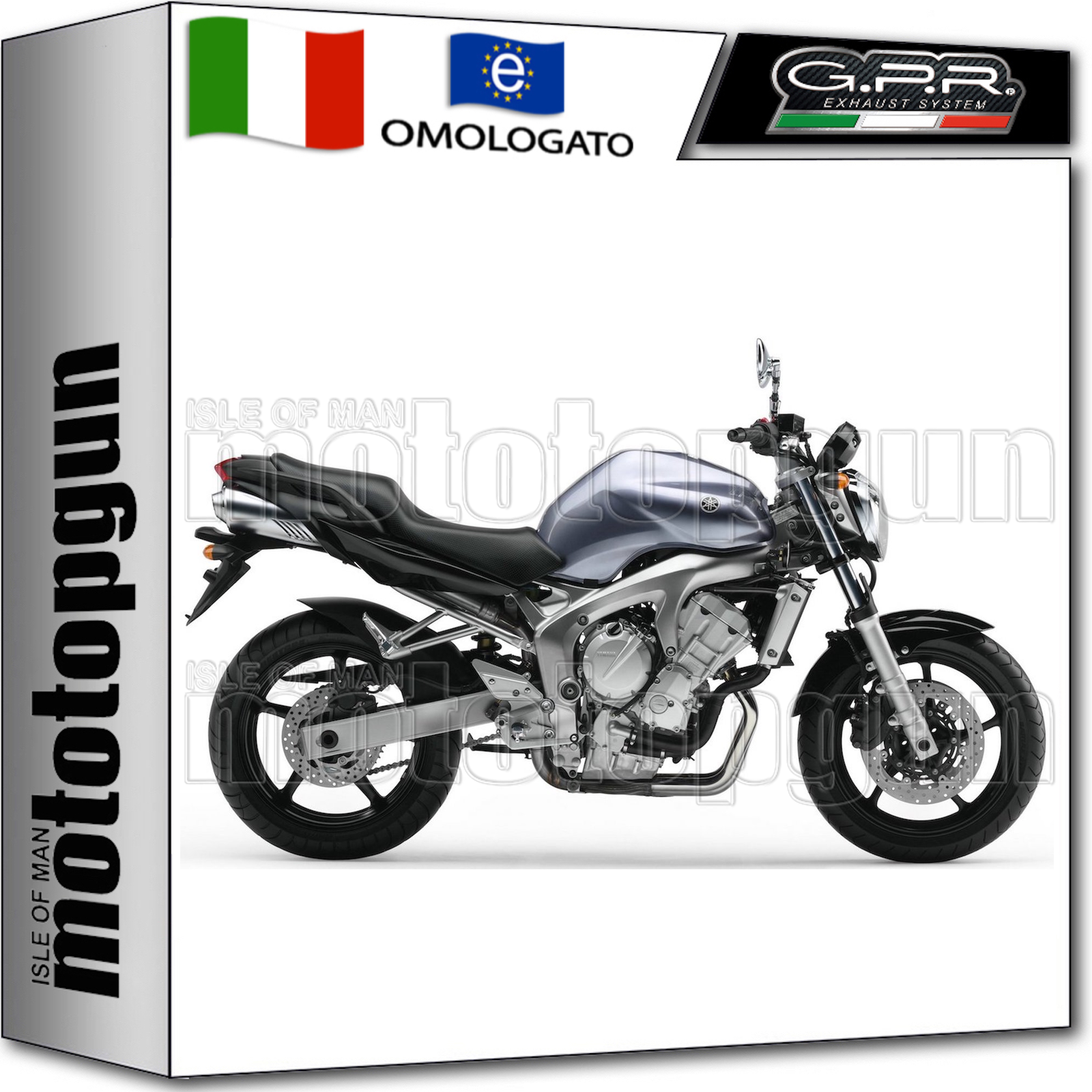 GPR SCARICO HOM GHOST LINE ALLUMINIO YAMAHA FZ6 600-FAZER S2 2008 08 2009 09