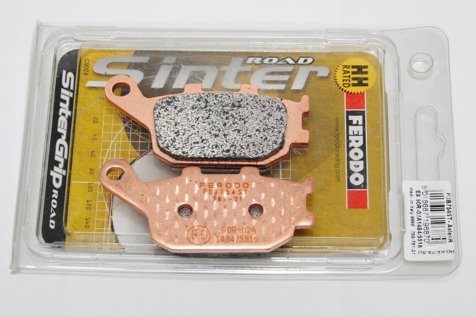 Pastiglie Freno Posteriore HONDA CBF 600 (PC38) dal 2004 FERODO FDB754ST Sinteri