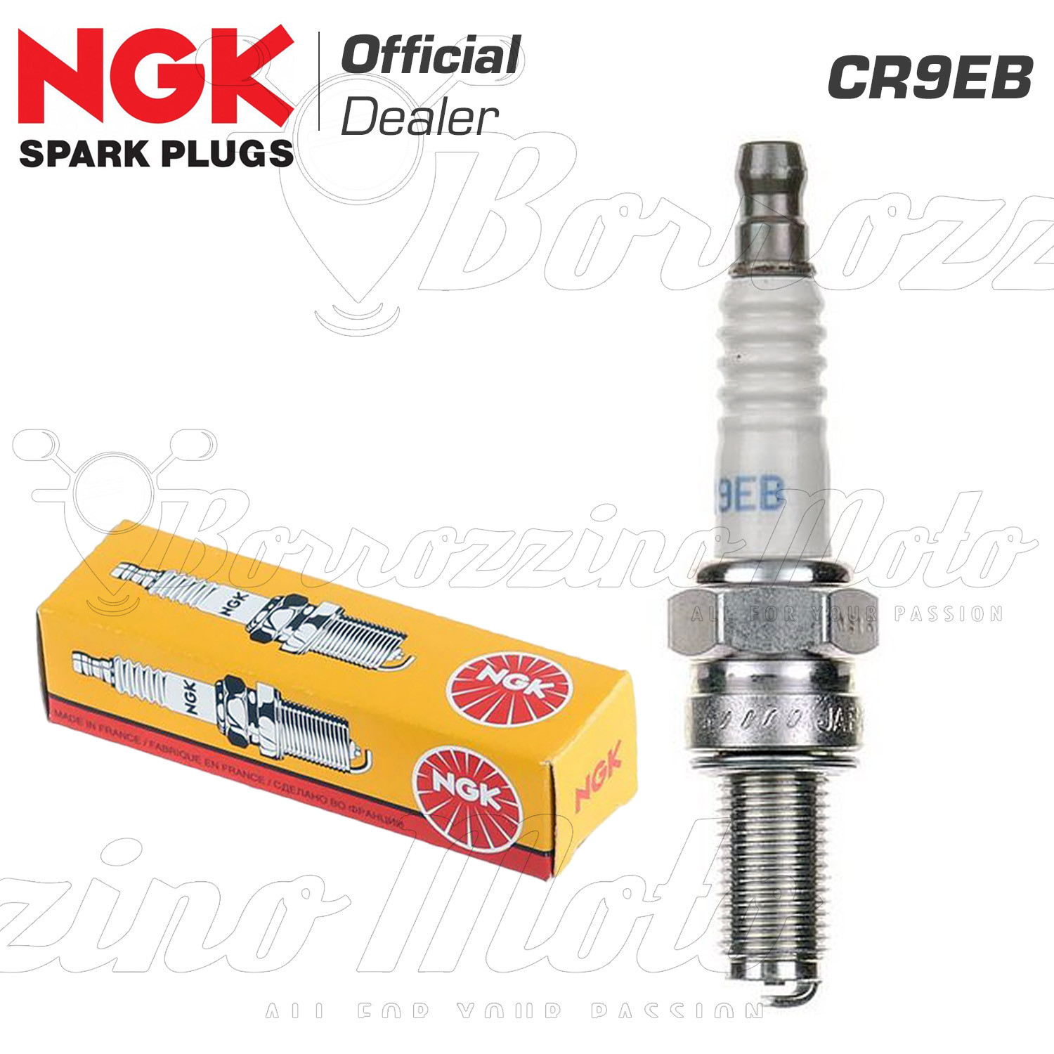 CANDELA NGK CR9EB PEUGEOT SATELIS 125 2003 > 2008