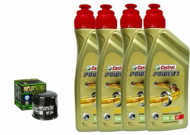 HONDA NRX 1800 2004/2005 TAGLIANDO CASTROL 10W40 POWER 1 + FILTRO OLIO HIFLO
