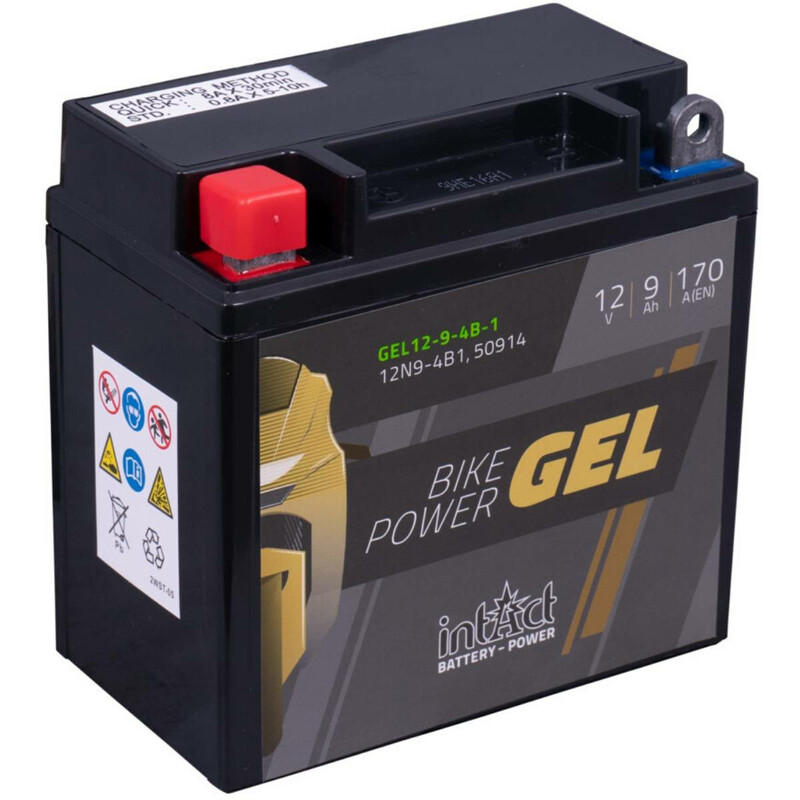 12N9-4B-1 = YB9-B BATTERIA AL GEL INTACT PIAGGIO B 125 Beverly 02-06 - 170 CCA