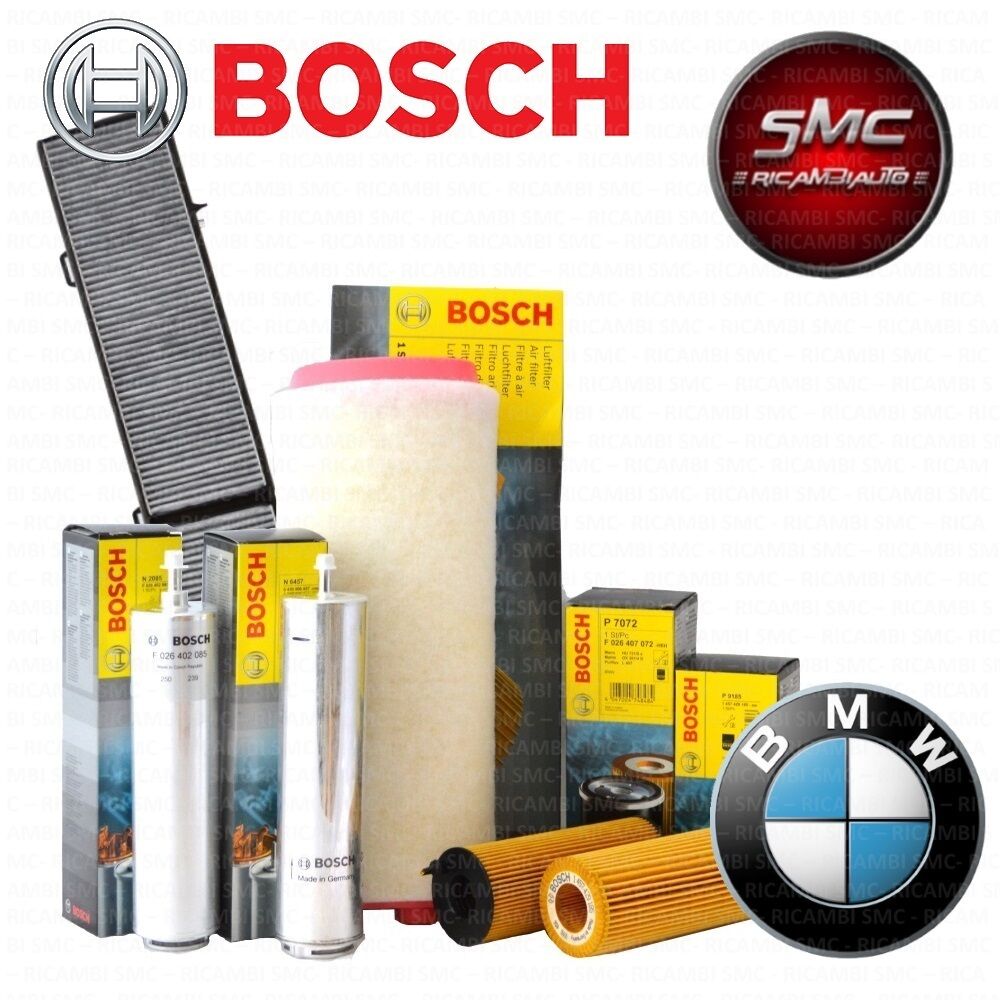 Kit tagliando 4 FILTRI BOSCH BMW 320D E91 177 CV