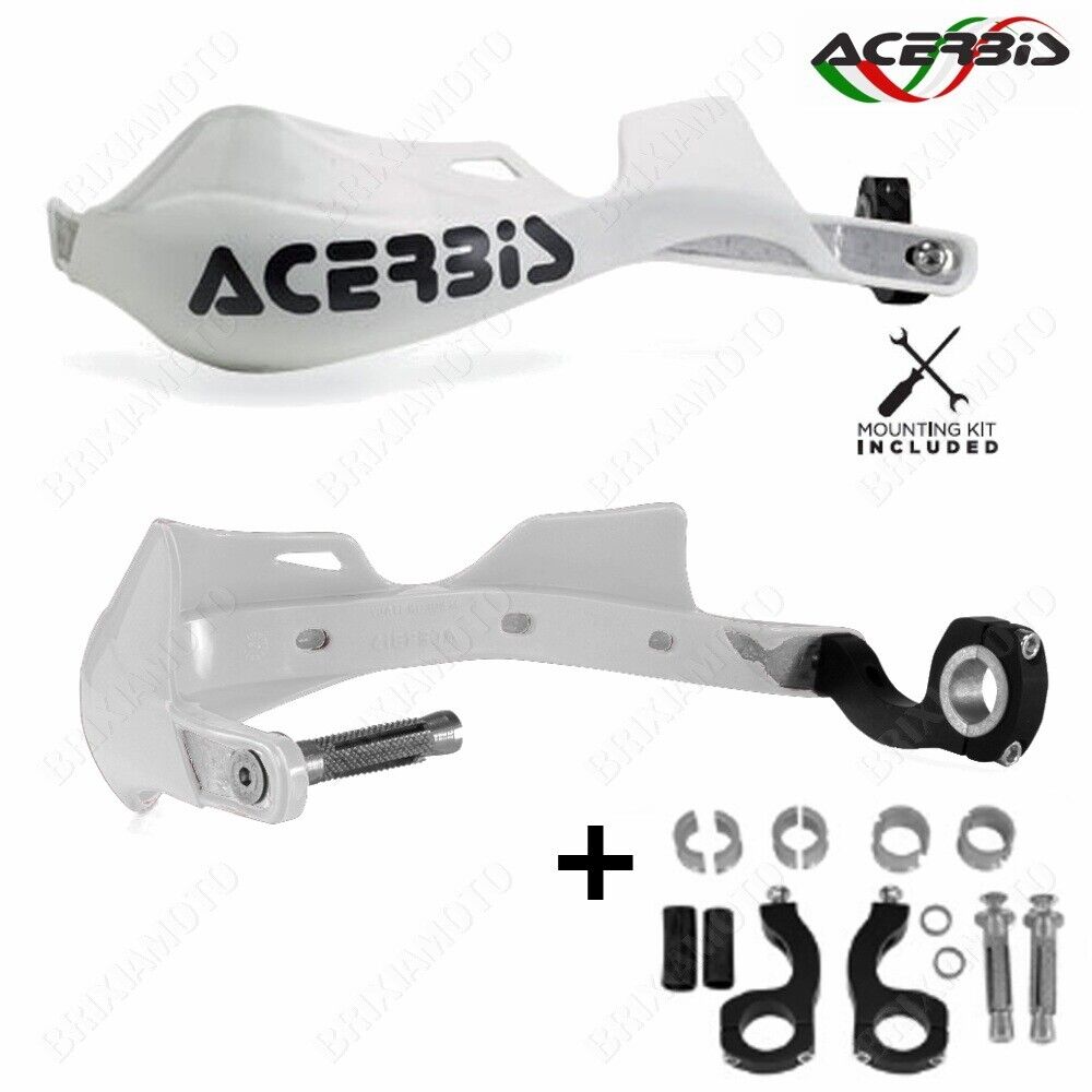 COPPIA PARAMANI ACERBIS RALLY PRO BIANCO VOR 500 495 Cross 1999-2017