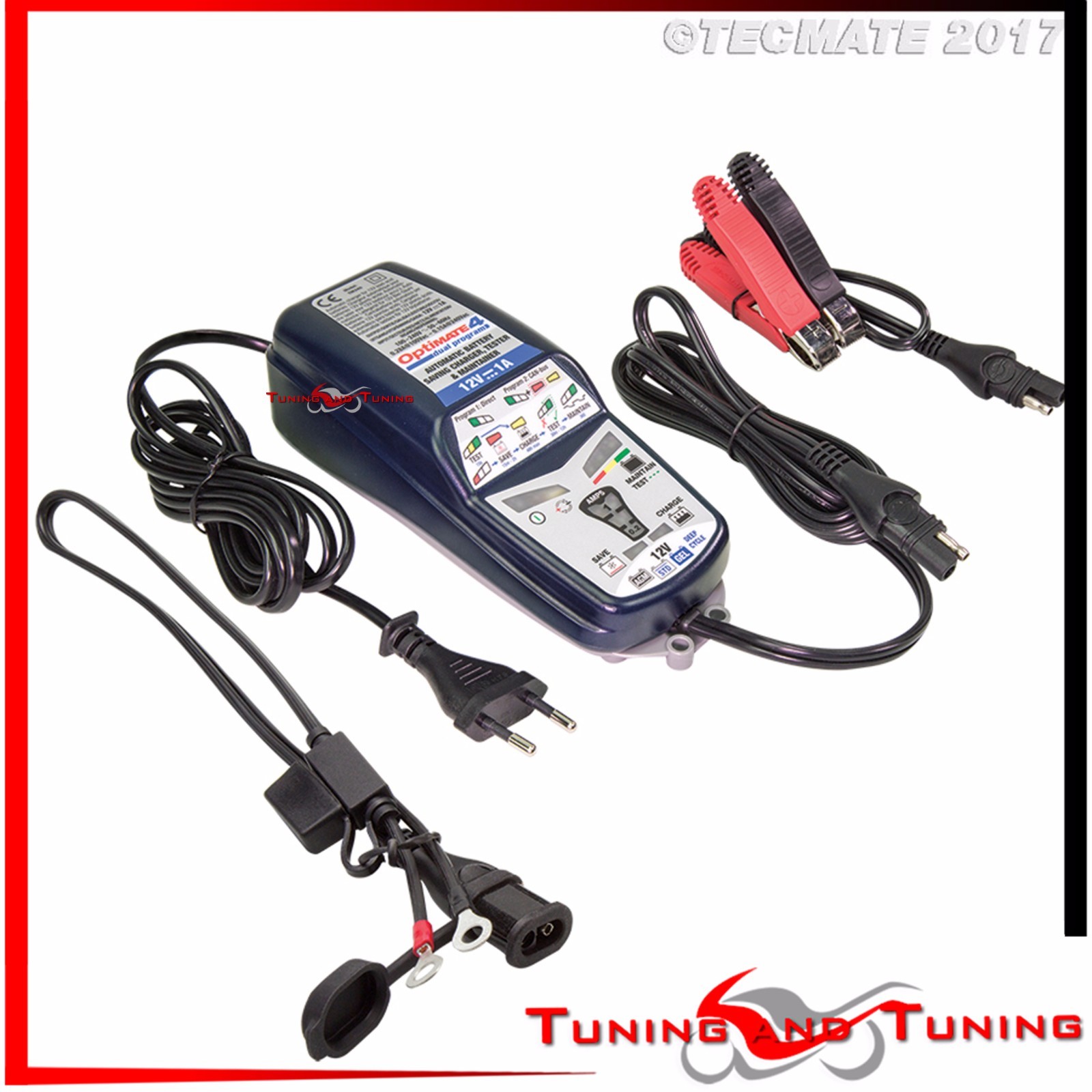 Mantenitore di Carica / Caricabatteria Moto OPTIMATE 4  Dual Program / CAN-BUS