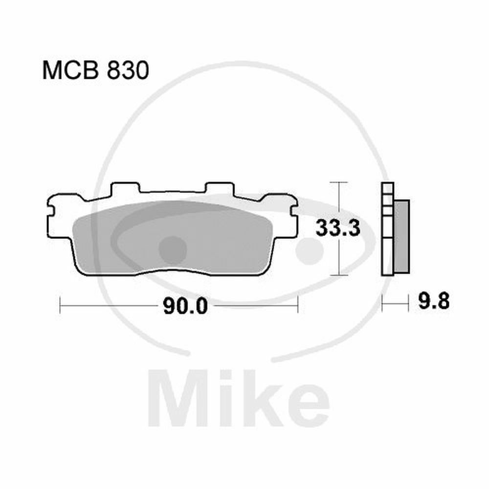 PASTIGLIE FRENO STD TRW LUCAS 787.04.05 KYMCO 300 DOWNTOWN 2009-2015