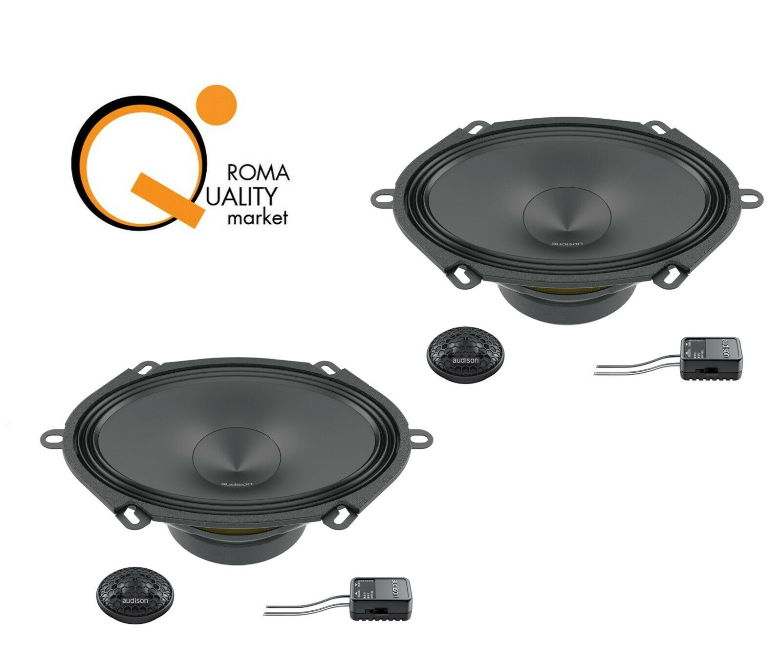 Audison Prima APK 570 Kit a 2 vie 5" x 7" Woofer Tweeter Altoparlanti Casse Auto