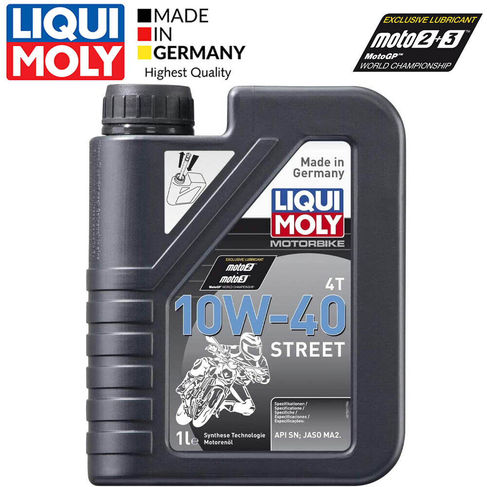 1L OLIO MOTORE LIQUIMOLY 10W40 STREET MOTO 4T API SN PLUS JASO MA2 SEMISINTETICO