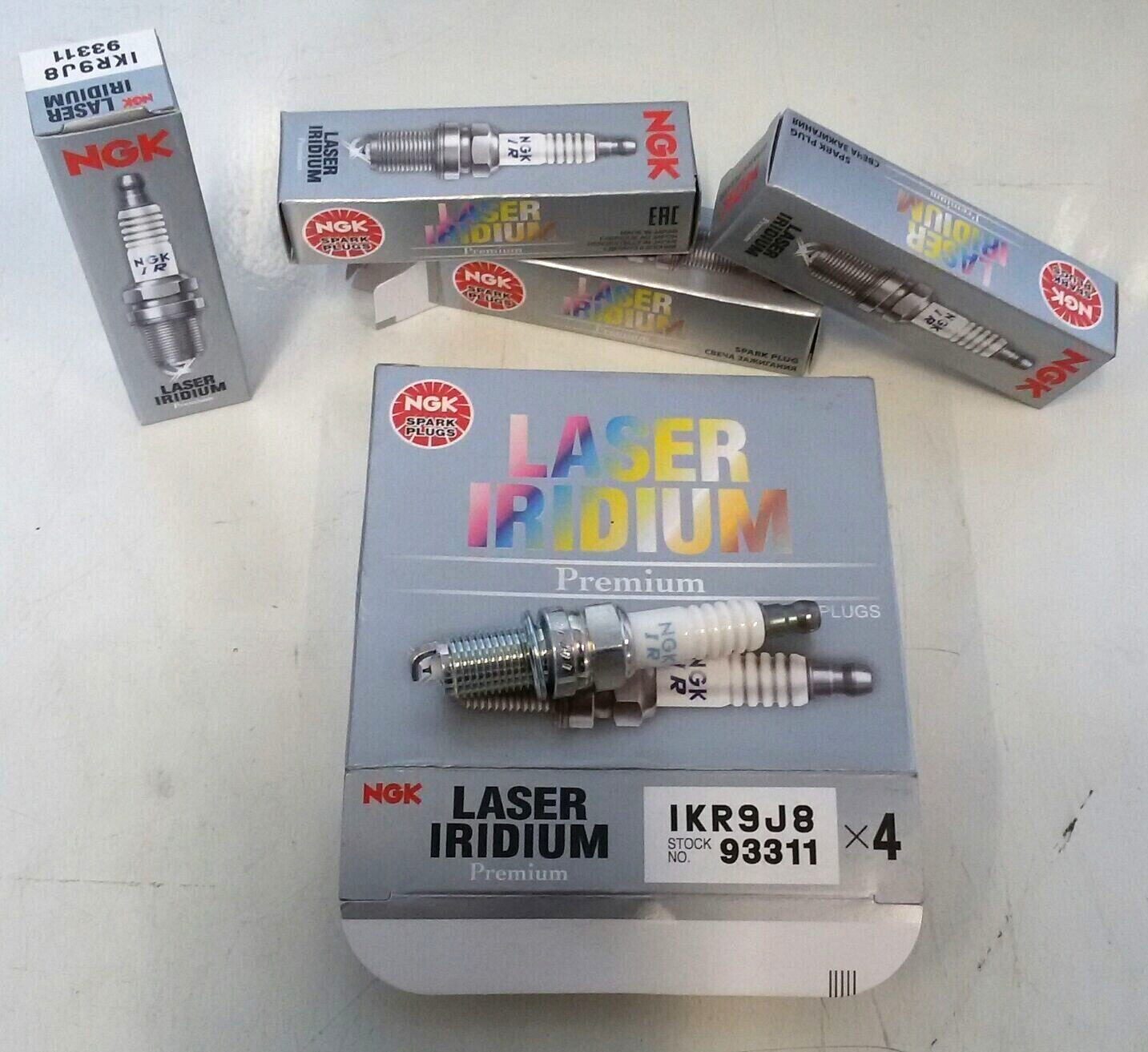 4 Candele NGK LASER IRIDIUM IKR9J8 93311 FIAT 500L 1.4 88 Kw