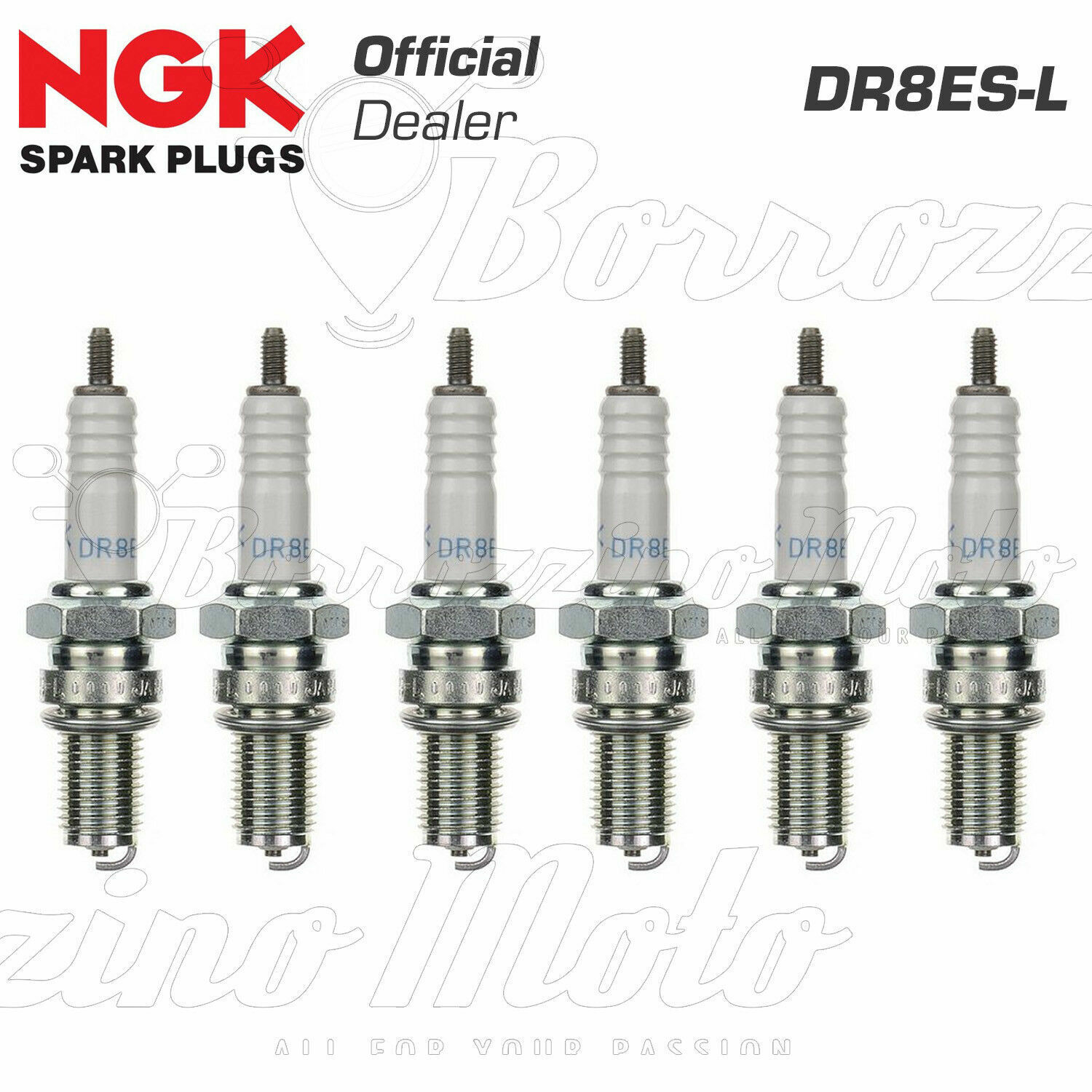 6 CANDELE NGK DR8ES-L HONDA CBX 1000 PRO LINK 1050 1981 - 1983