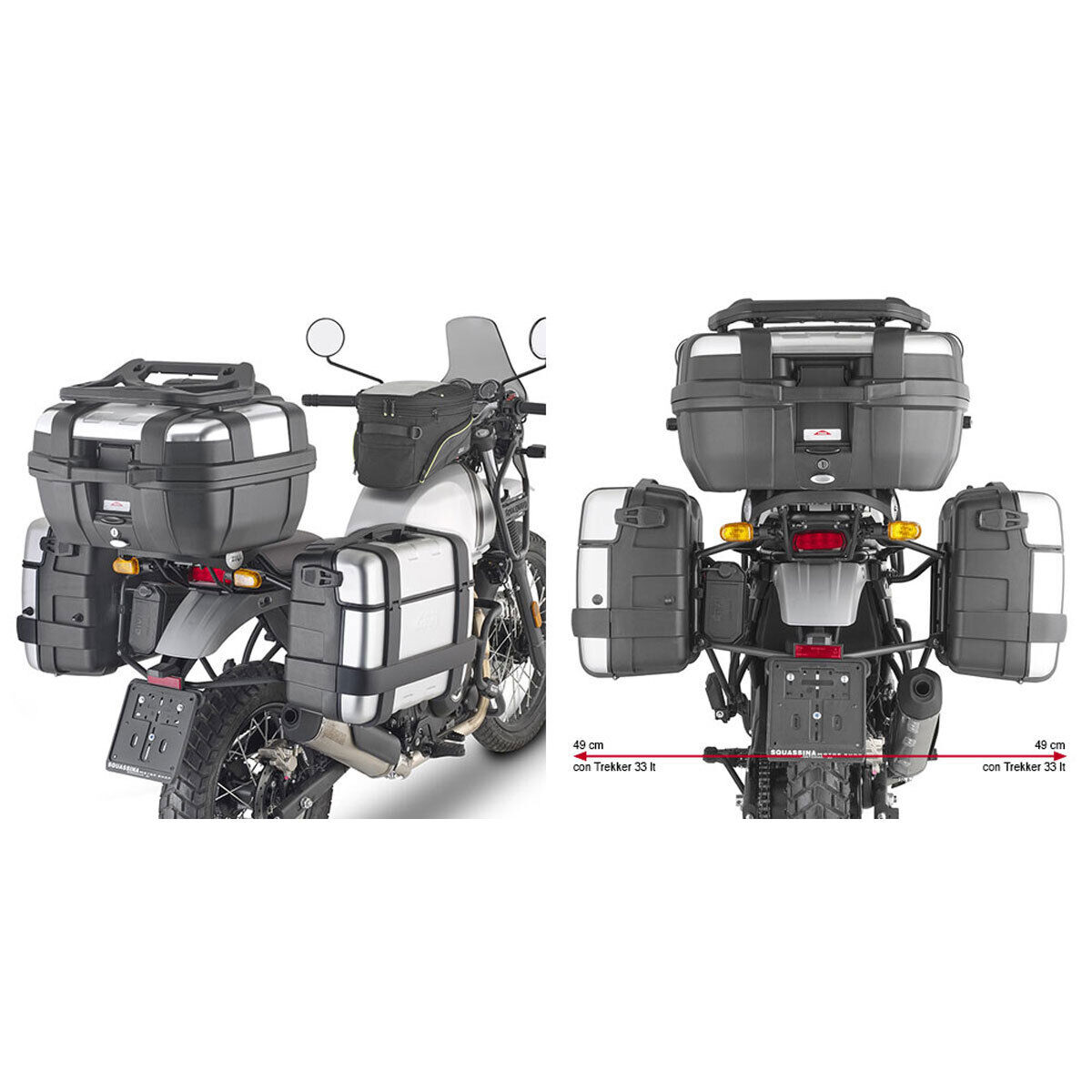 GIVI PL9054 PORTAVALIGIE LATERALE MONOKEY ROYAL ENFIELD HIMALAYAN 2021