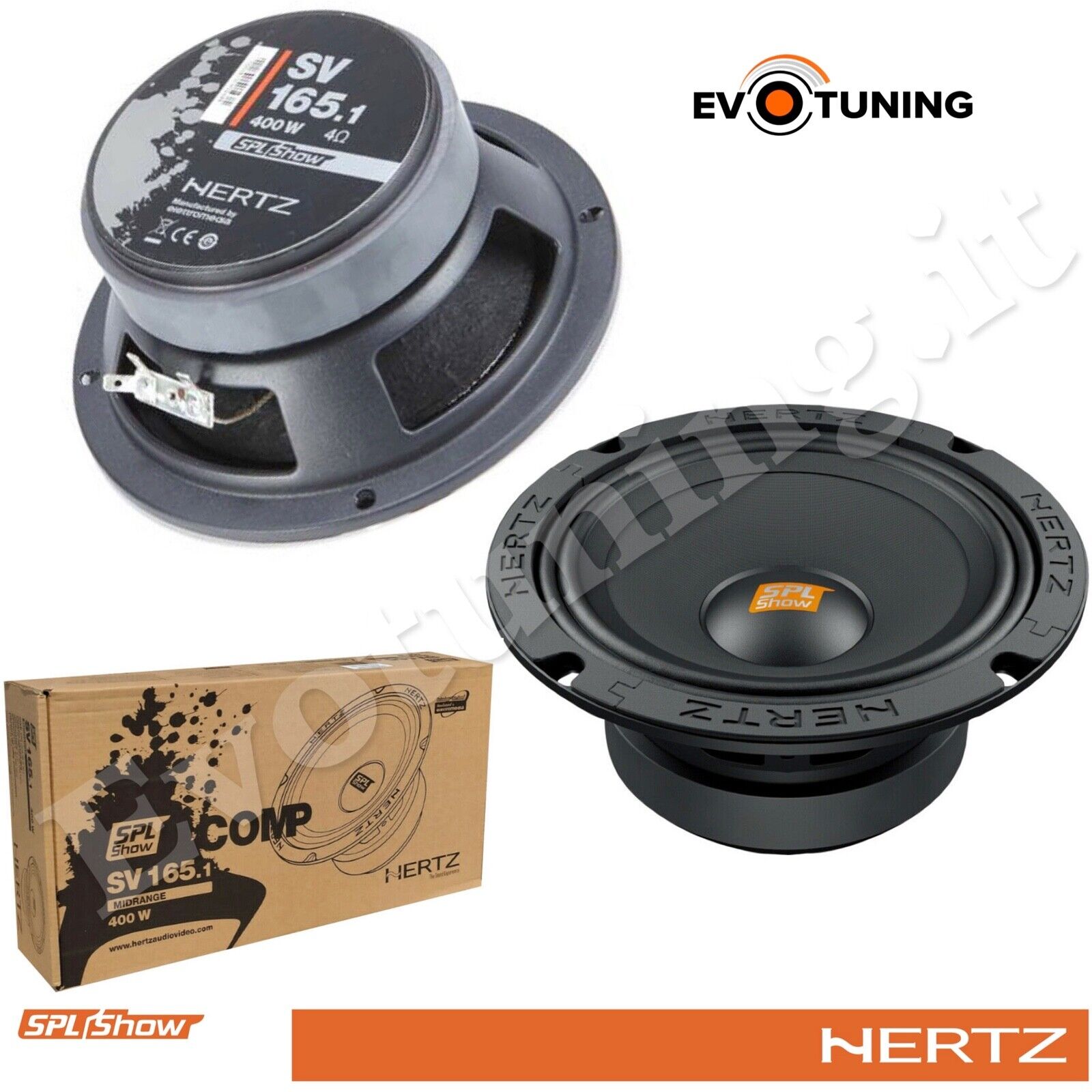2 Midrange HERTZ SPL SHOW SV165.1 SV 165.1 SV 165 mm da 16,50 cm 400W