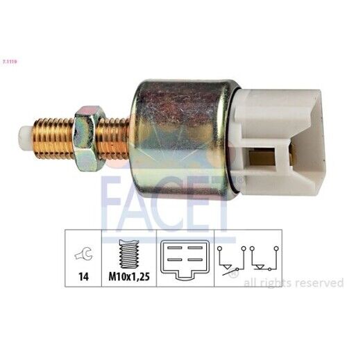 Interruttore Luce Freno Facet 7.1119 Made In Italy - Oe Equivalent per Honda MG