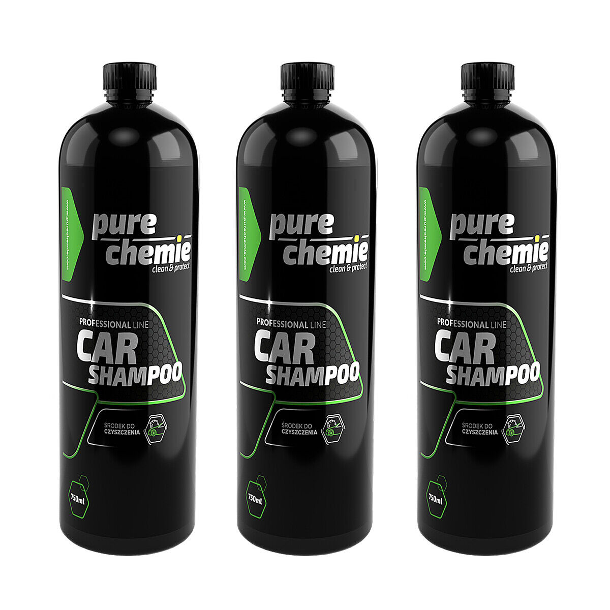 x3 Pure Chemie Car Shampoo 750ml shampoo per auto