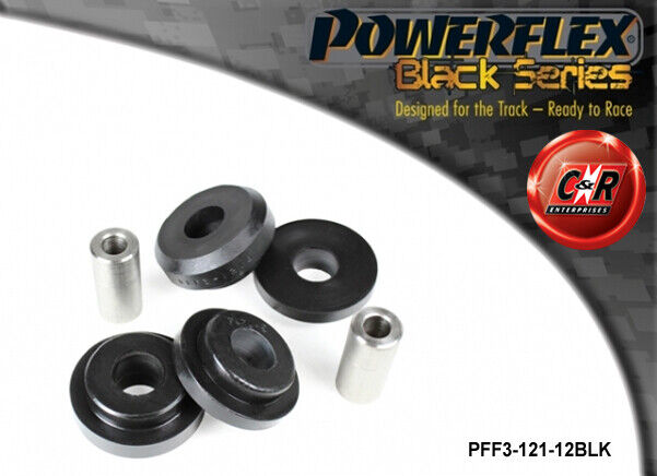 Powerflex Black Fr Telaietto RR Spazzole 12mm per Audi Coupe Q 85-96