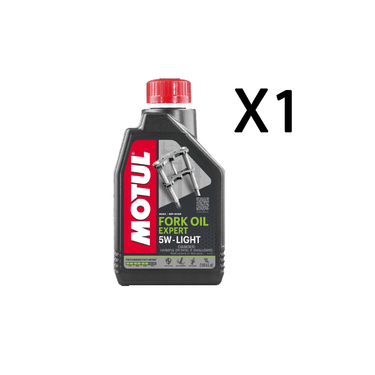 Motul Fork Oil Expert Olio Forcelle Light sae 5W Technosynthese 1 Litro