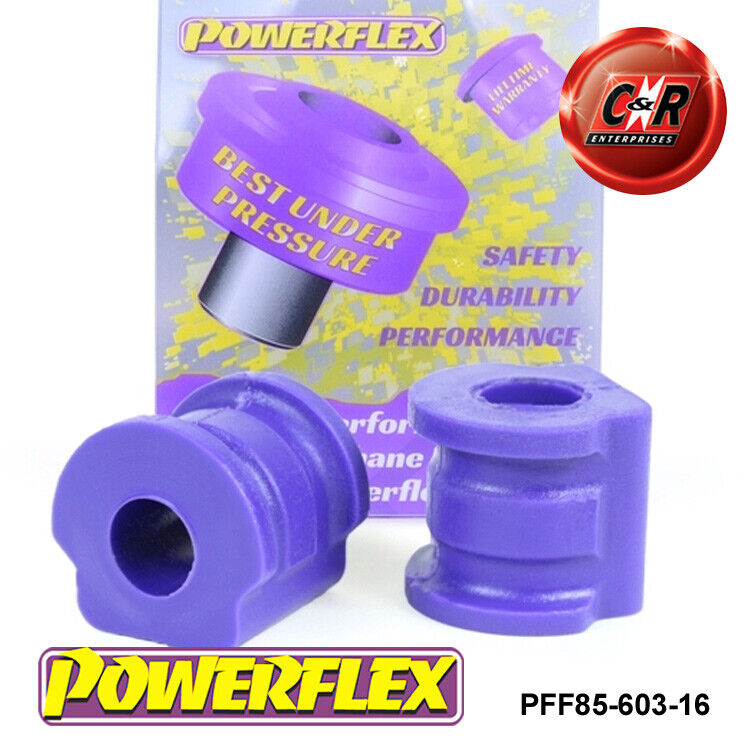 Powerflex Anteriore Bronzine Barra Antirollio 16mm per Skoda Fabia 2000-2007