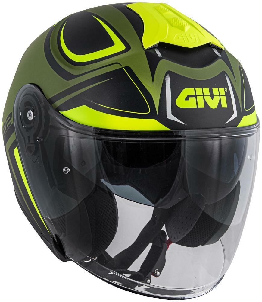 CASCO JET GIVI PLANET HYPER VERDE GIALLO TAGLIA SIZE XS