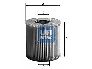 UFI 25.085.00 Filtro olio uguale a 25.085.00