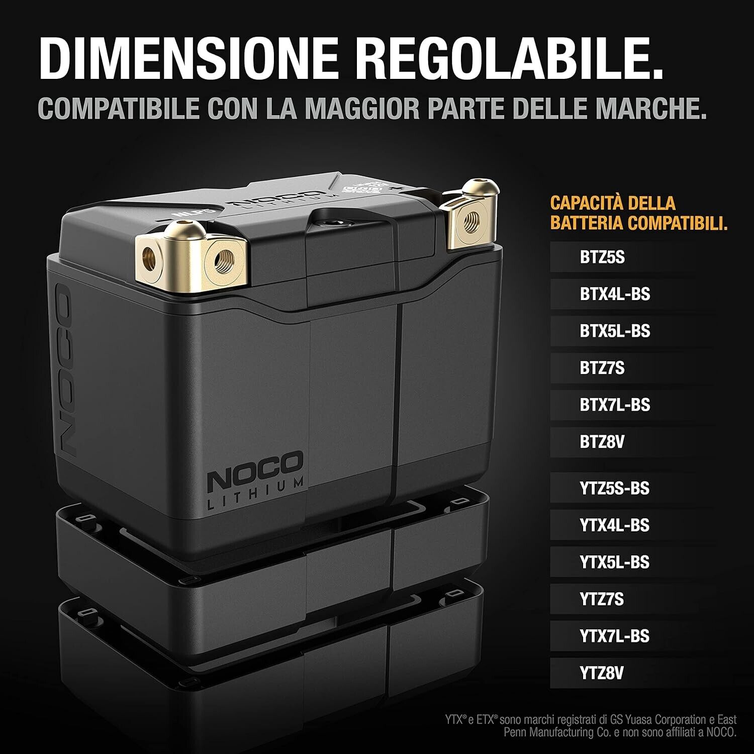 BATTERIA LITHIUM NOCO 12V 250A  2AH 26WH NLP5