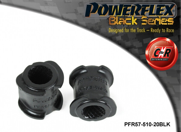 Powerflex Black Rrarb Spazzole 20mm per Porsche Cayman 987C 05-12