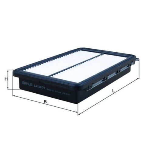 Filtro Aria Mahle LX 3677 per Hyundai Kia