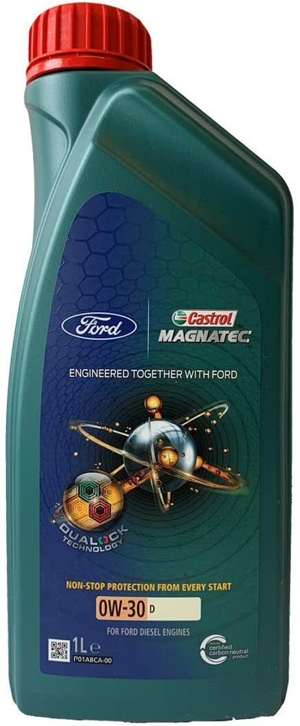 Olio Motore Ford Castrol Magnatec Professional D 0W30 100% Sintetico WSS-M2C950A