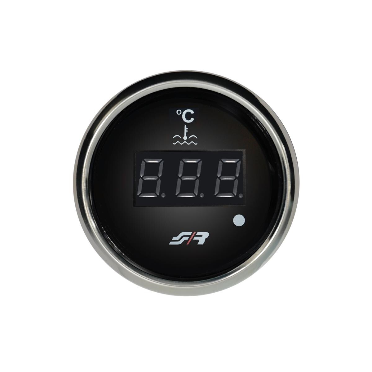 Termometro temperatura acqua digitale Chrome rim line