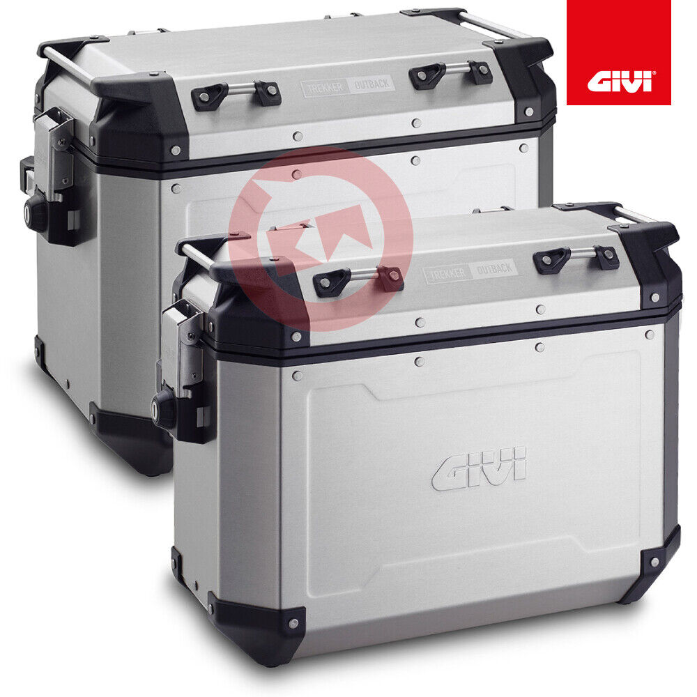 OBKN4837APACK2 SET VALIGIE LATERALI GIVI TREKKER OUTBACK 48/37 LT IN ALLUMINIO