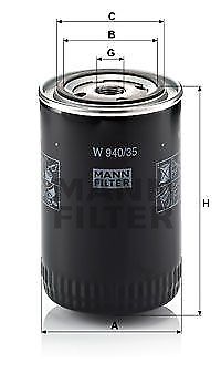 Filtro olio - MANN-FILTER W 940/35