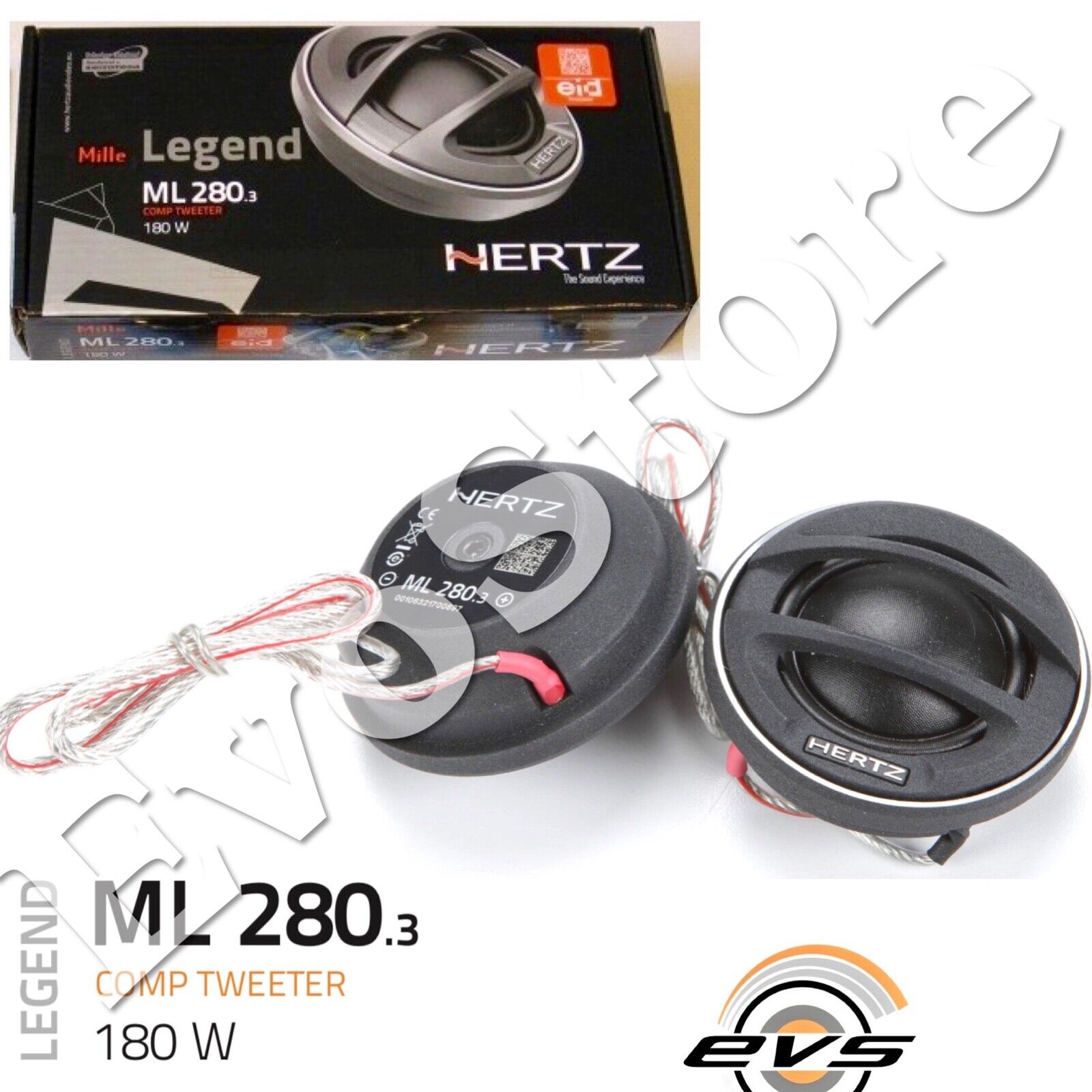 HERTZ ML 280.3 Mille LEGEND Coppia Tweeter Hi End Cupola Tetolon 28mm 180W NUOVI