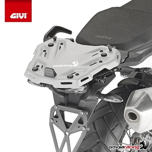 Rear rack Givi top cases Monokey Monolock KTM 890 Adventure 2023