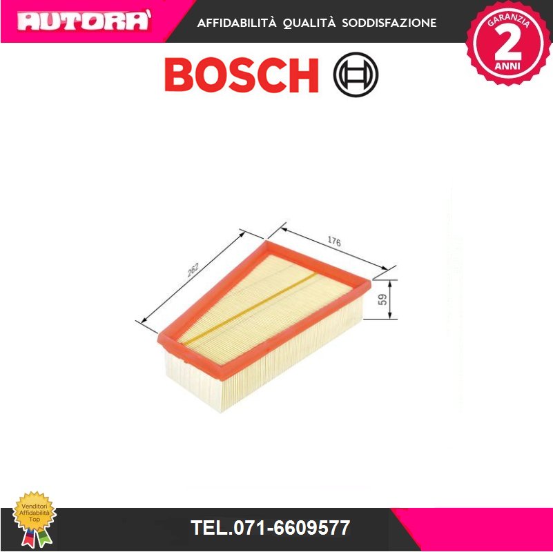 F026400380 Filtro aria (MARCA-BOSCH).