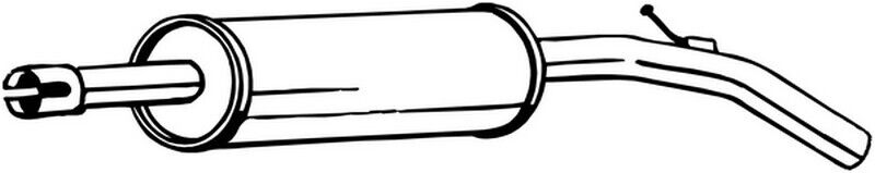 60 CV SILENZIATORE CENTRALE PER VW Load UP 121, 122, BL1, BL2 1.0 KW 44 CV 60
