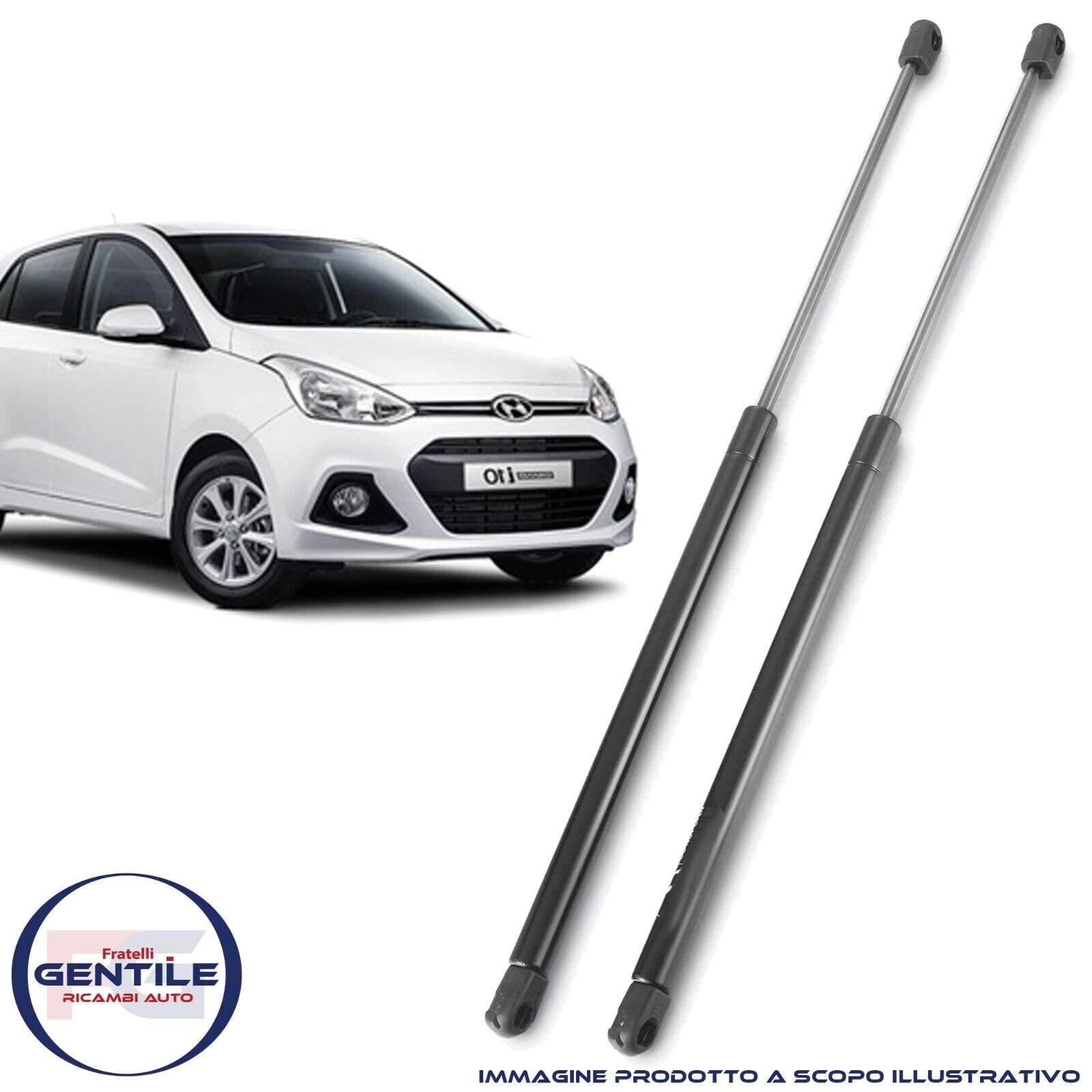 KIT MOLLE A GAS PISTONCINI COFANO BAULE POSTERIORE HYUNDAI I10 DA 2013 COPPIA
