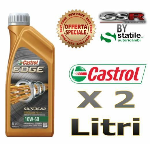 2 Litri Olio Castrol 10W60 Edge Titanium FST Supercar BMW Medelli M Tagliando