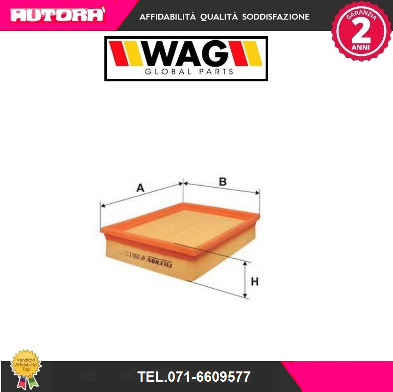 WA051 Filtro aria (MARCA-WAG)
