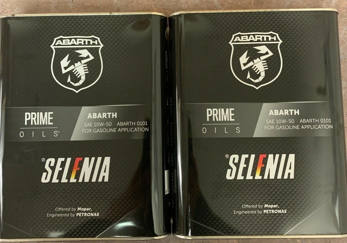 OLIO MOTORE AUTO ABARTH 10W50 PETRONAS SELENIA 4 LITRI 13133701 500 GRANDE PUNTO