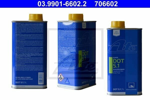 ATE 03.9901-6602.2 - Liquido freni 1 litro SUPER DOT 5.1 706602