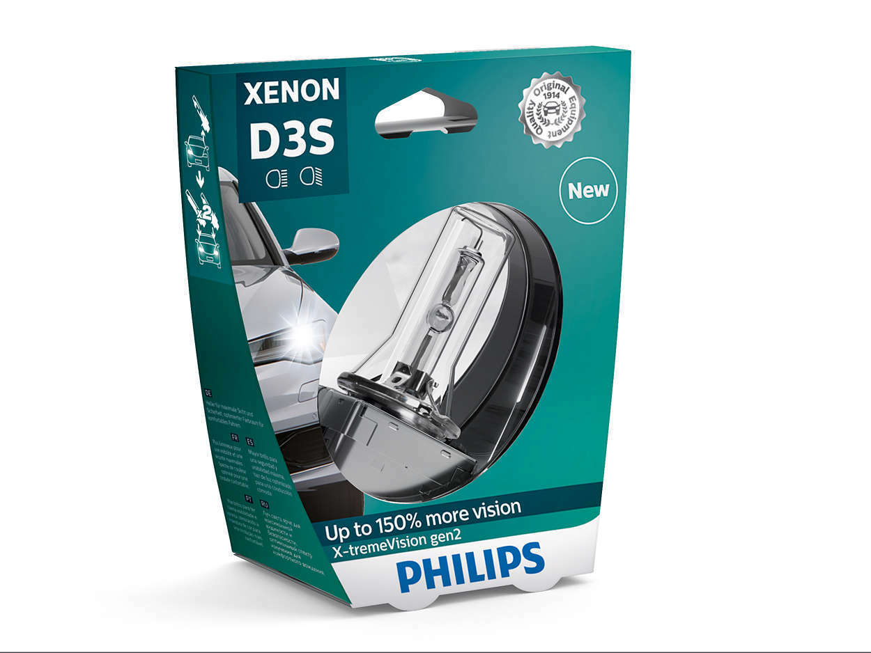 una  Lampada  Lampadina Philips D3S X-tremeVision 42V35W PK32d-5 S1 originale