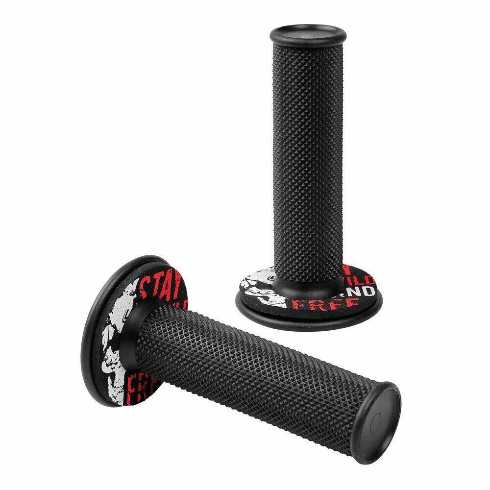 Manopole universali Donut Off-Road moto - scooter - quad Nero/Rosso