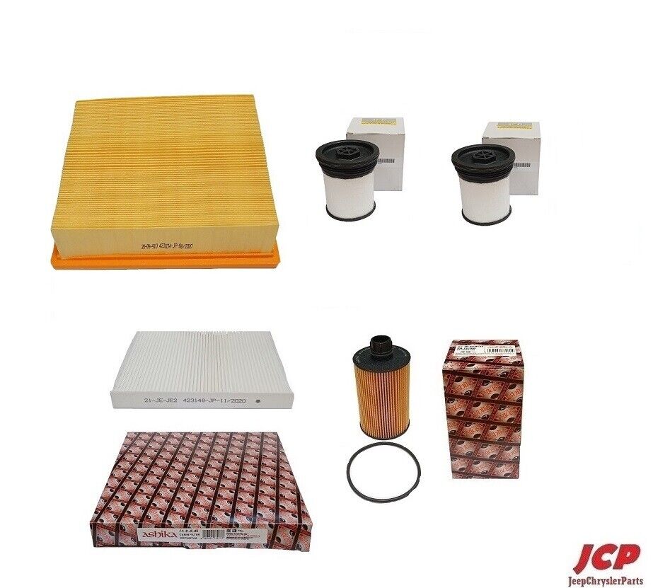 Kit Filtri di Manutenzione Per Jeep Grand Cherokee WK2 2014-2020 3.0TD Ecodiesel