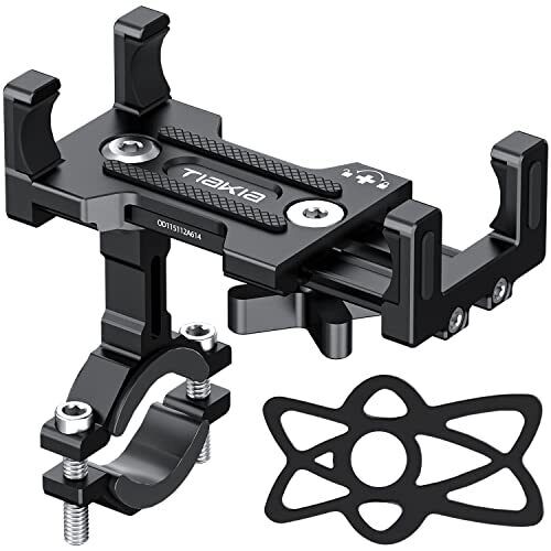 Tiakia Supporto Telefono Bicicletta, Supporto Bici Smartphone in Metallo, (b0m)