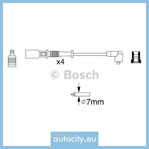 Bosch 0 986 356 754 B754 Kit cavi accensione