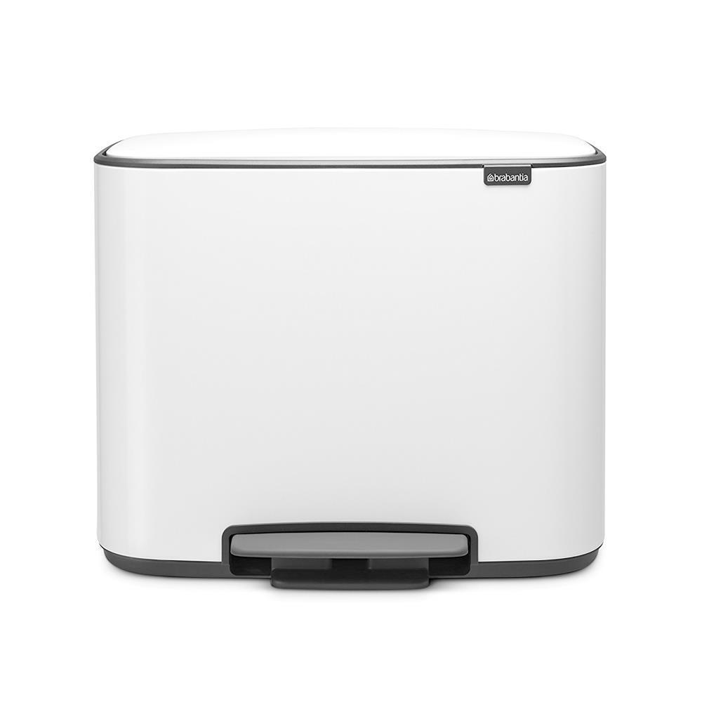 BRABANTIA BO PEDAL BIN CON 2 SECCHI INTERNI WHITE