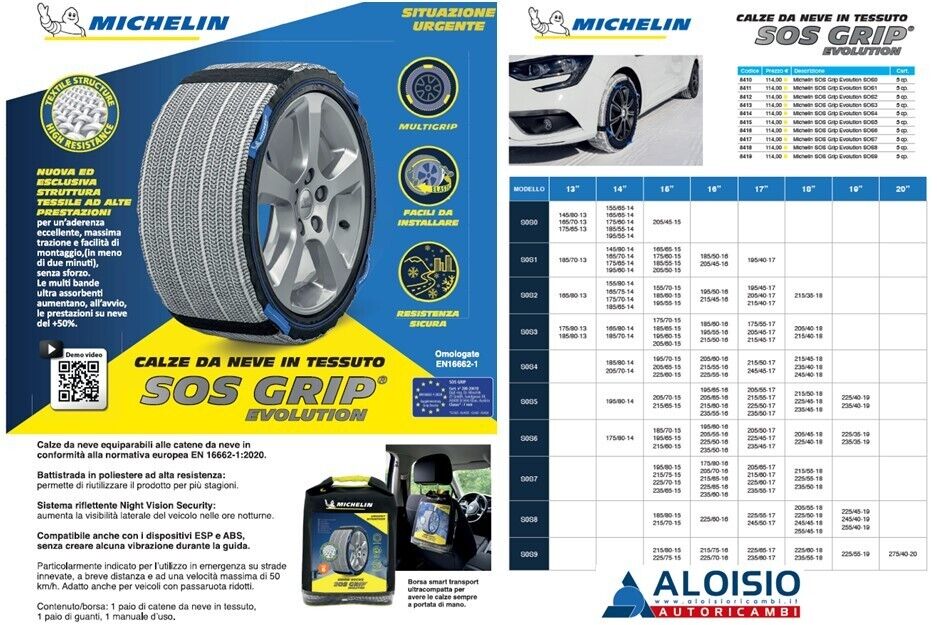 Sos Grip Evolution SOS8 225/45-19 245/40-19 255/40-19 *Spedizione Inclusa!*