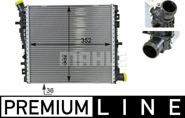 420121252A/B Radiatore Motore per AUDI R8 anno 2009-> 2015 NUOVO ORIGINALE MAHLE