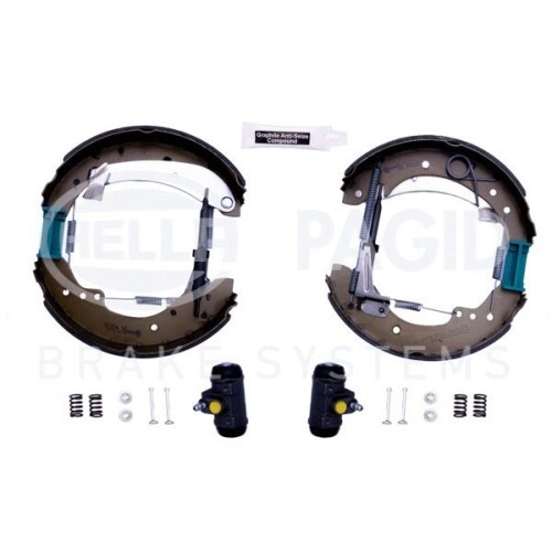 Kit Ganasce Freno Hella Pagid 8DB 355 004-231 Shoe Kit Pro per Fiat Peugeot